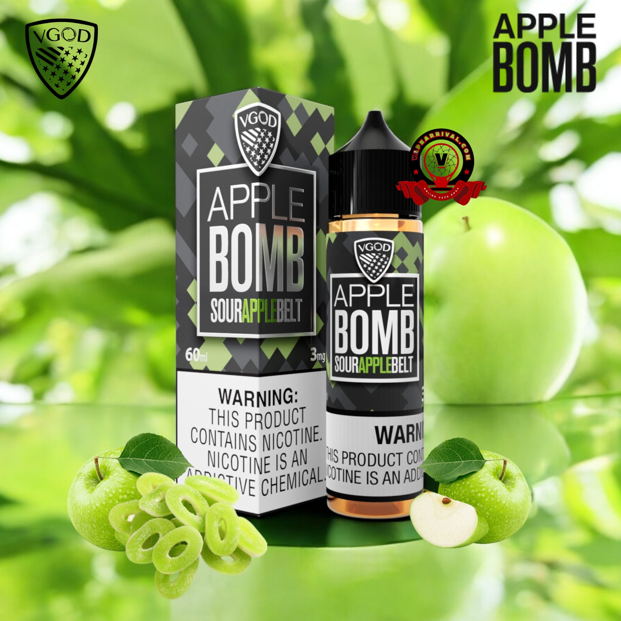 VGOD APPLE BOMB 3MG 60ML VGOD APPLE BOMB 3MG 60ML