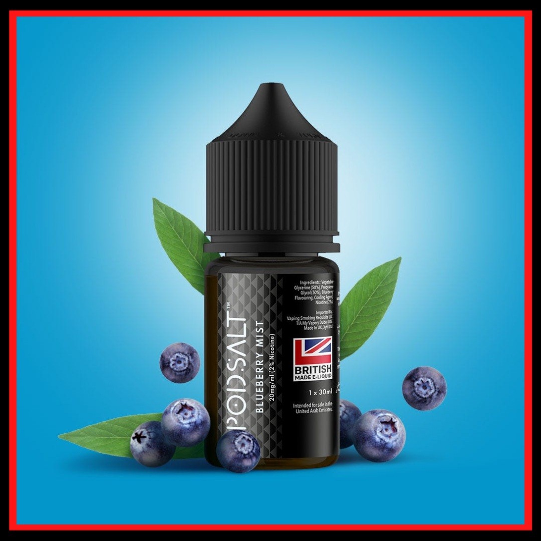 Best Pod Salt Blueberry Mist 30ml Salt Nic E-Liquid In UAE - Vaporking pod salt blueberry mist 30ml
