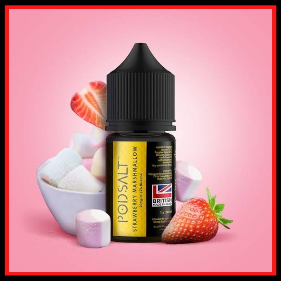 POD SALT STRAWBERRY MARSHMALLOW MAN 3 SALTNIC ELIQUID pod salt strawberry marshmallow man 3