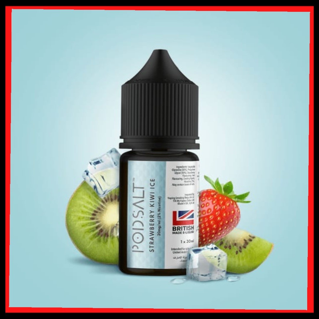 strawberry kiwi ice by pod salt nic salt 30ml strawberry kiwi ice by pod salt nic salt