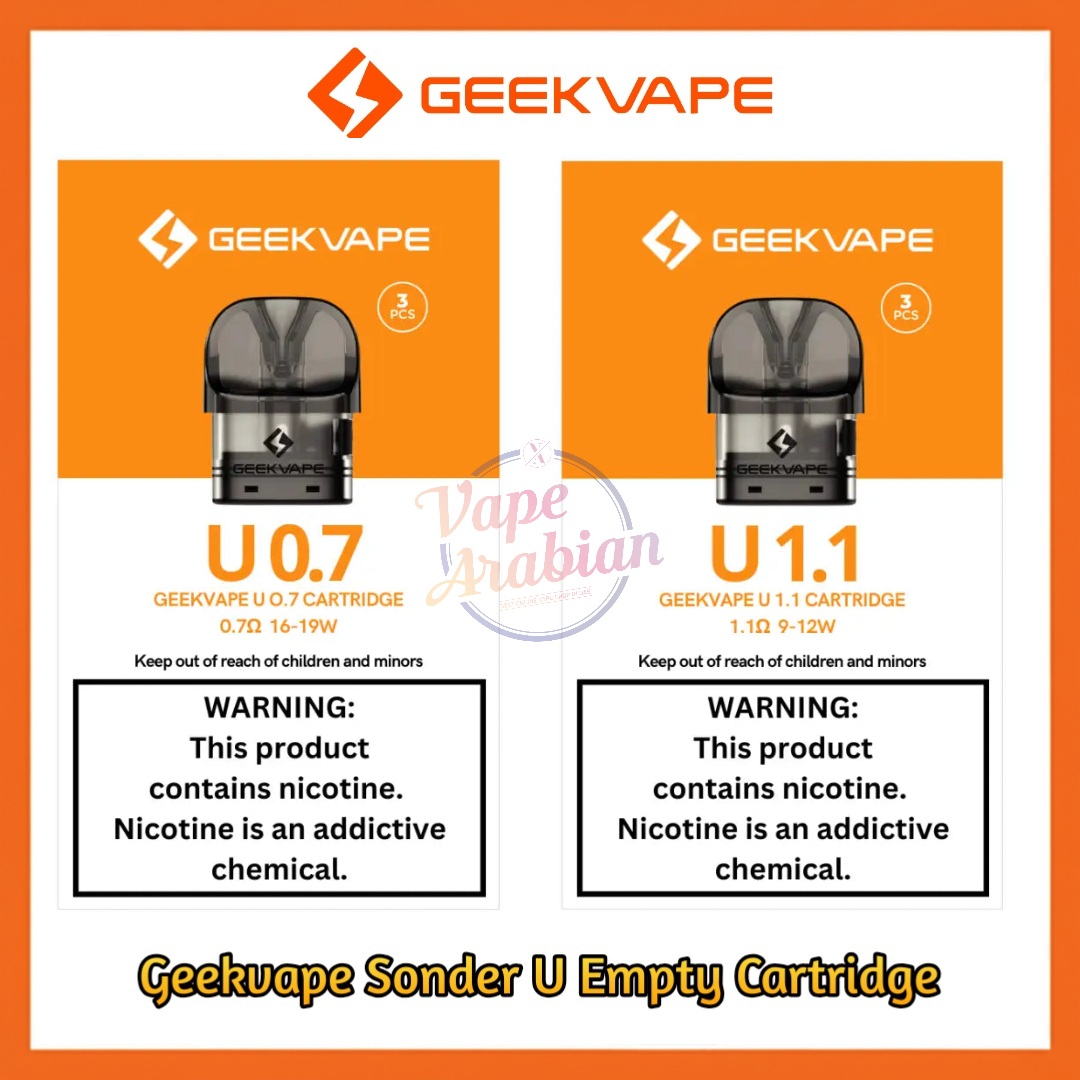 Authentic Geekvape Sonder U Empty Cartridge 2ml In UAE Geekvape Sonder U Empty Cartridge