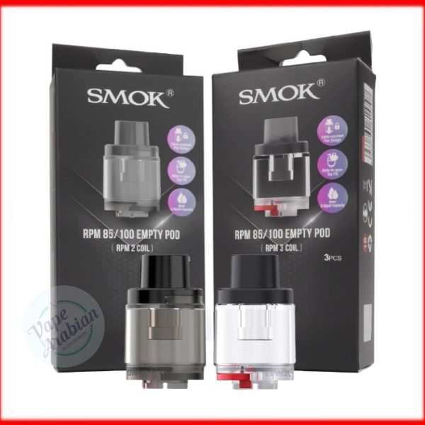 smok rpm 85 and rpm 100 empty pods