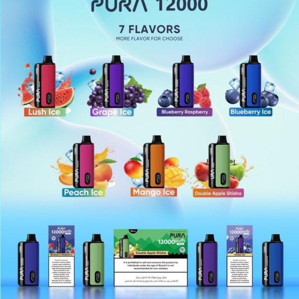 pura 12000 puffs disposable vape