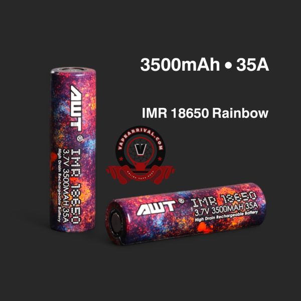 Best Vape Batteries AWT 18650 Rainbow