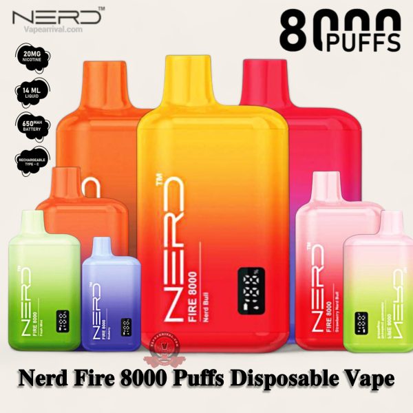 Nerd Fire 8000 Puffs Disposable Vape