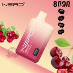 Nerd Fire 8000 Puffs Disposable Vape Cherry Cranberry