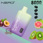 Nerd Fire 8000 Puffs Disposable Vape Kiwi Passionfruit Guava