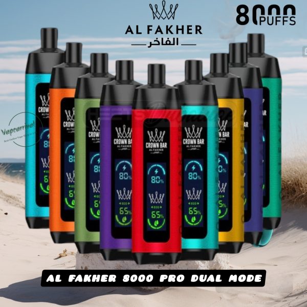al fakher 8000 pro dual mode disposable kit