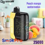 Geek Bar Pulse X 25000 Puffs Disposable Vape Peach Mango Watermelon