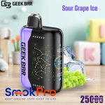 Geek Bar Pulse X 25000 Puffs Disposable Vape Sour Grape Ice