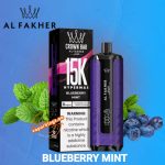 Al Fakher Crown Bar 15000 Puffs Hypermax- Blueberry Mint