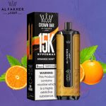 Al Fakher Crown Bar 15000 Puffs Hypermax- Orange Mint