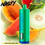 Nasty Hooqa 15000 Puffs Disposable Vape Shisha Mixed Melon Mint