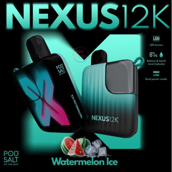 Pod Salt Nexus 12000 puffs Watermelon Ice