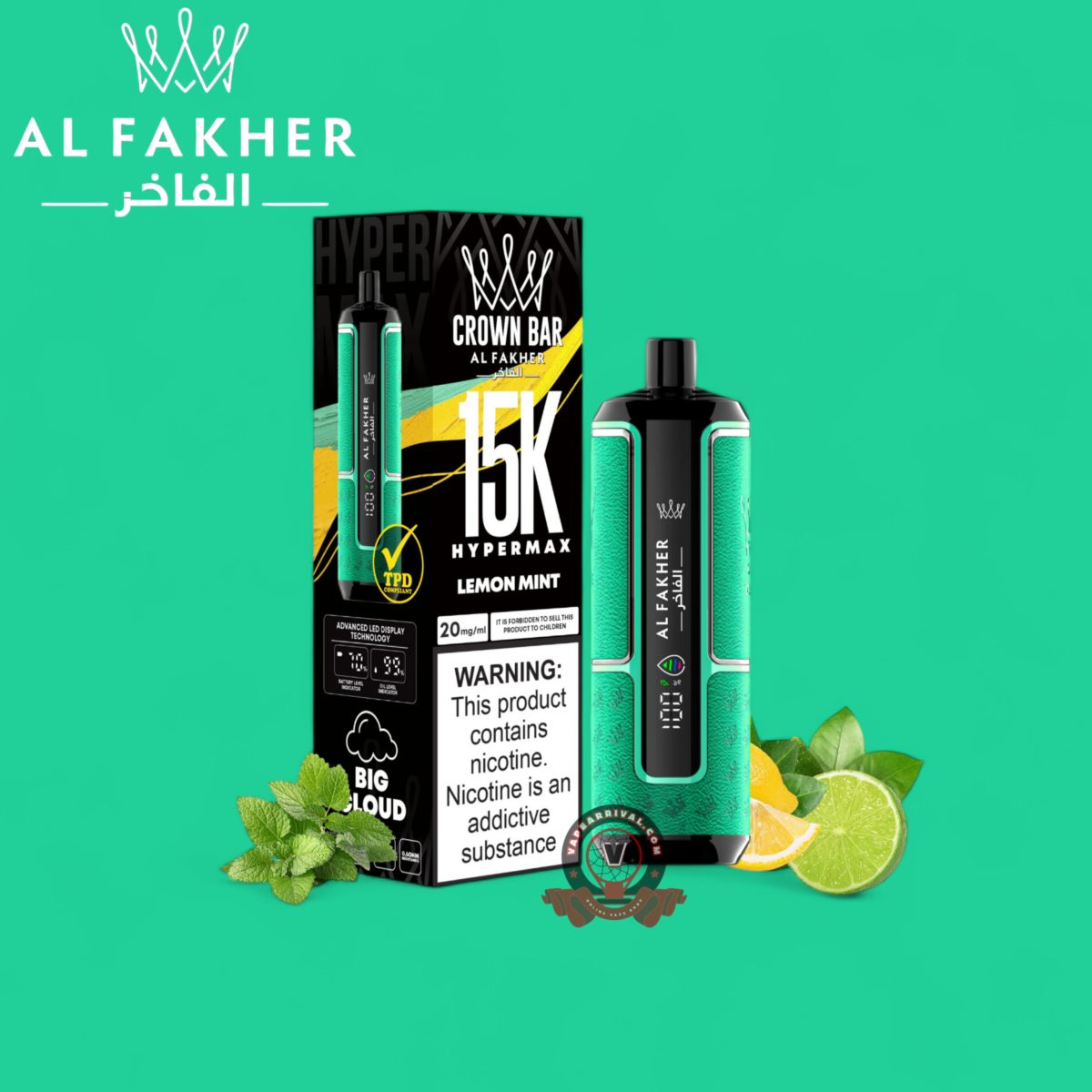 Al Fakher 15000 Puffs Hypermax Disposable Vape In DUBAI