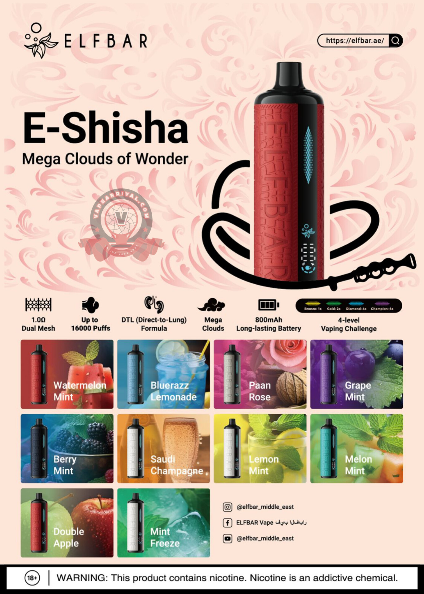 elf bar e shisha 16000 puffs elf bar e shisha 16000 puffs