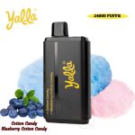 Yalla 24000 Puffs Disposable Vape Cotton Candy Blueberry Cotton Candy
