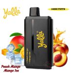 Yalla 24000 Puffs Disposable Vape Peach Mango Mango Ice