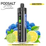 Pod Salt Shisha 8000 Puffs Disposable Vape Blue Razz Lemonade
