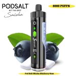 Pod Salt Shisha 8000 Puffs Disposable Vape Blueberry Gum