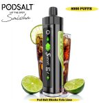 Pod Salt Shisha 8000 Puffs Disposable Vape Cola Lime