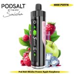 Pod Salt Shisha 8000 Puffs Disposable Vape Frozen Apple Raspberry
