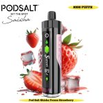 Pod Salt Shisha 8000 Puffs Disposable Vape Frozen Strawberry