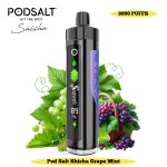Pod Salt Shisha 8000 Puffs Disposable Vape Grape Mint