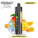 Pod Salt Shisha 8000 Puffs Disposable Vape Mango Ice