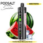 Pod Salt Shisha 8000 Puffs Disposable Vape Watermelon Breeze