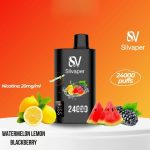 Silvaper 24000 Puffs Disposable Vape Watermelon Lemon Blackberry