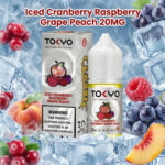 Tokyo Salt Nic 20Mg Classic Series Iced Cranberry Raspberry Grape Peach