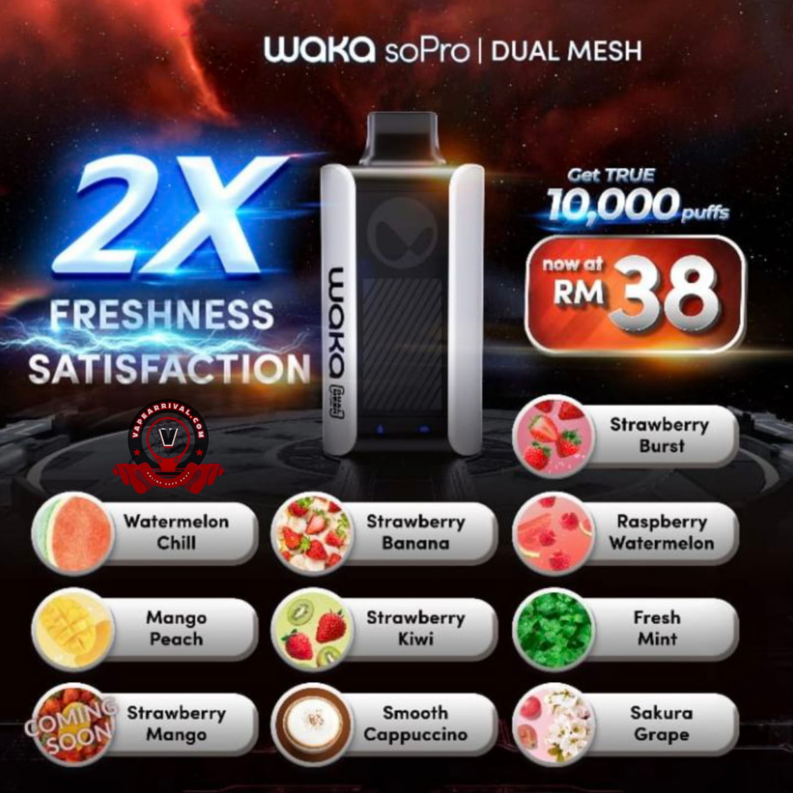 WAKA Sopro 10000 Puffs Disposable Vape WAKA Sopro 10000 Puffs Disposable Vape