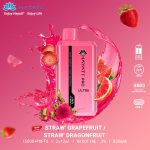 Hayati Pro Ultra 15000 puffs Disposable Vape Straw Grapefruit Straw Dragonfruit