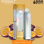 Pod Salt Pearl Bar 6000 Puffs Disposable Tropical Passion Fruit