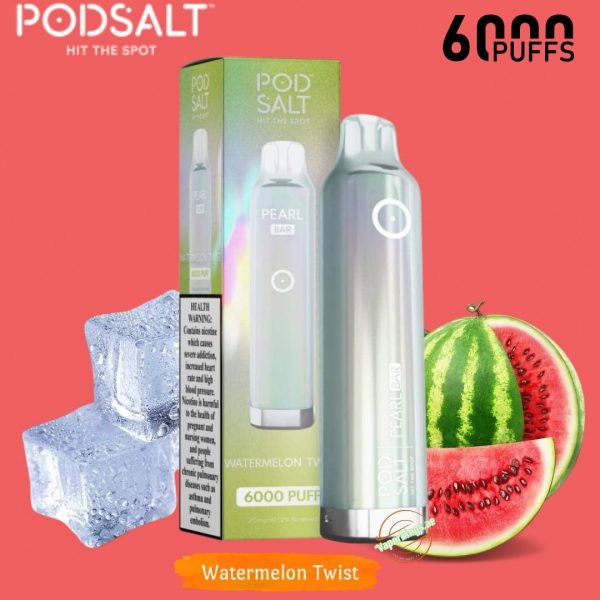 Pod Salt Pearl Bar 6000 Puffs Disposable Watermelon Twist