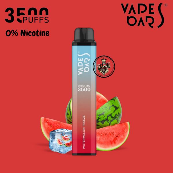 Vape Bars Ghost Pro 3500 Puffs Zero MG Watermelon Freeze
