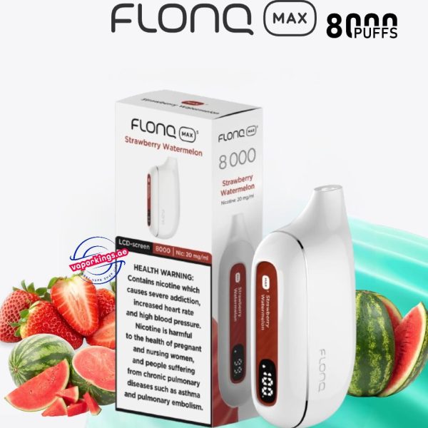 Flonq Max S 8000 Puffs Disposable Vape Strawberry Watermelon