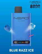 Nerd Slim 8000 Puffs Disposable Vape Blue Razz Ice