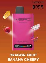 Nerd Slim 8000 Puffs Disposable Vape Dragon Fruit Banana Cherry