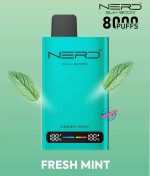 Nerd Slim 8000 Puffs Disposable Vape Fresh Mint