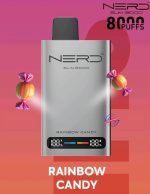 Nerd Slim 8000 Puffs Disposable Vape Rainbow Candy