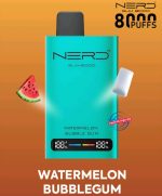 Nerd Slim 8000 Puffs Disposable Vape Watermelon Bubblegum