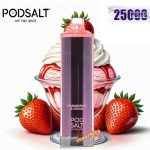 Pod Salt Onyx Cloud 25000 Puffs Disposable Strawberries & Cream