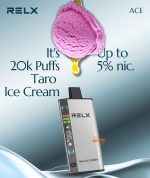 RELX Ace 20000 Puffs Disposable Vape Taro Ice Cream