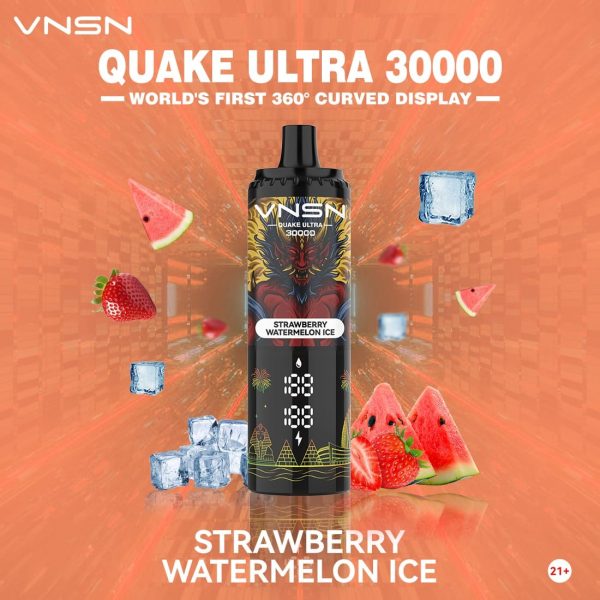 VNSN Quake Ultra 30000 Puffs Disposable Strawberry Watermelon Ice
