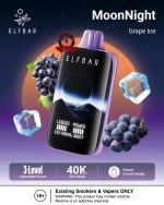 ELF BAR Moon Night 40000 Puffs Disposable Grape Ice
