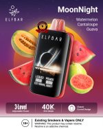 ELF BAR Moon Night 40000 Puffs Disposable Watermelon Cantaloupe Guava
