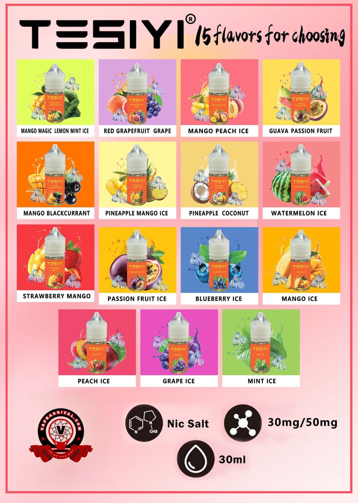 TESIYI E-Liquid Salt Nic 30ml TESIYI E-Liquid Salt Nic 30ml