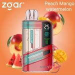Zgar Supernova 30000 Puffs Disposable Vape Peach mango Watermelon
